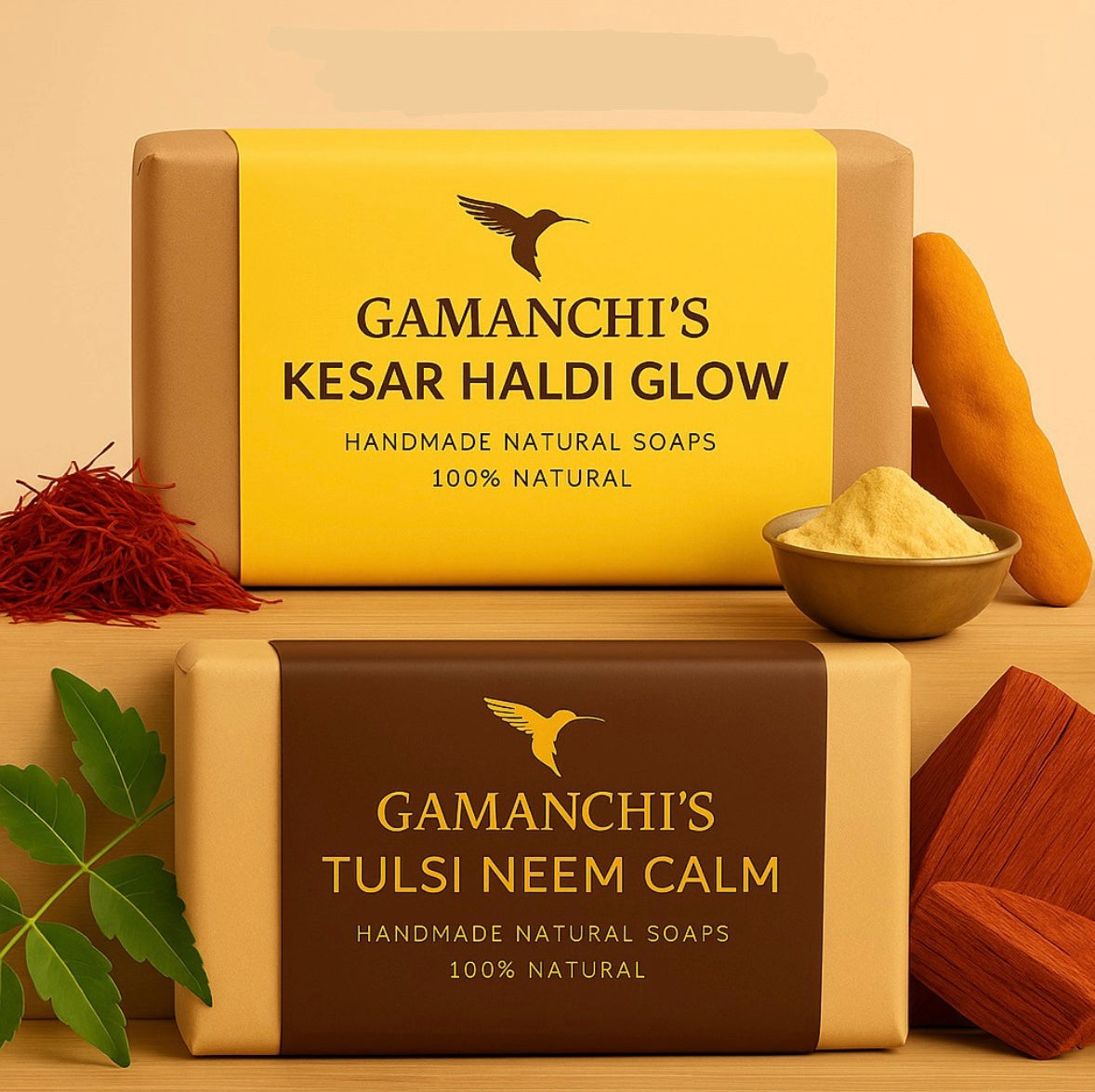 KESAR HALDI & NEEM CALM COMBO | Pack of 2